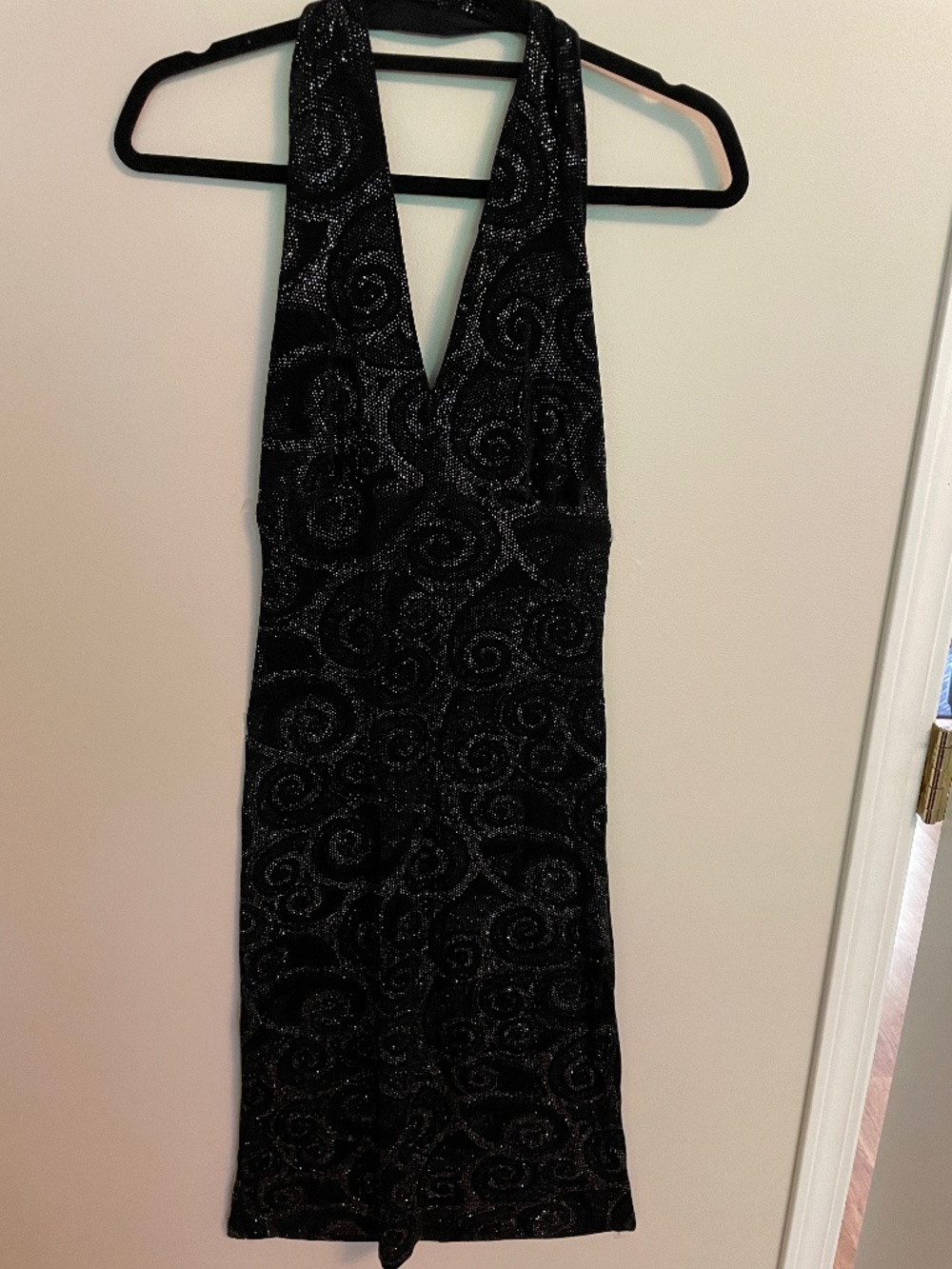 VINTAGE Y2K sparkle halter dress